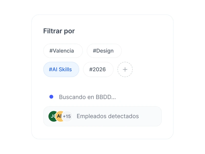 Búsqueda por skills en la base de datos de Sesame HR
