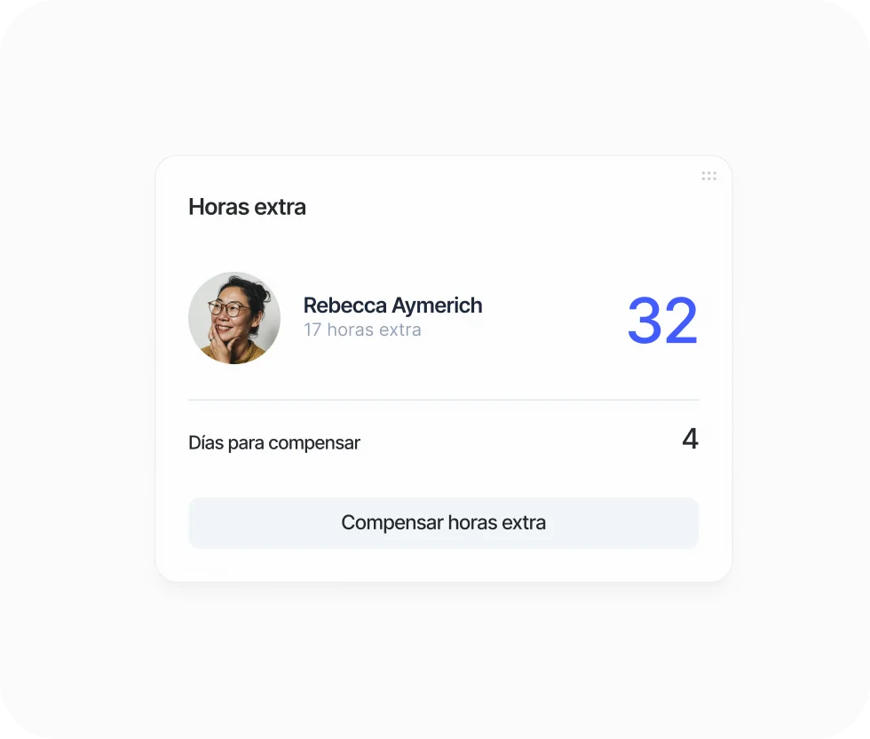 Bolsa de horas extra compensadas en Sesame HR
