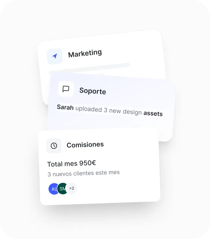 Recursos de marketing y soporte para partners