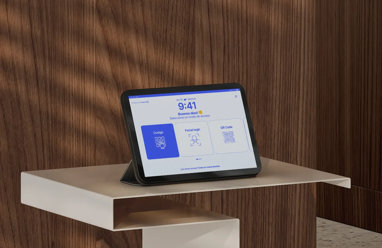 Sesame Kiosco, terminal de fichaje en tablet