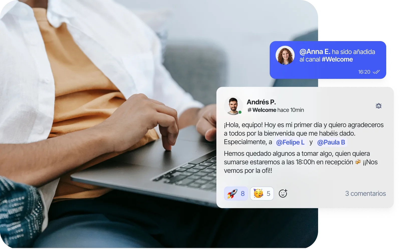Comunicación interna con Sesame HR